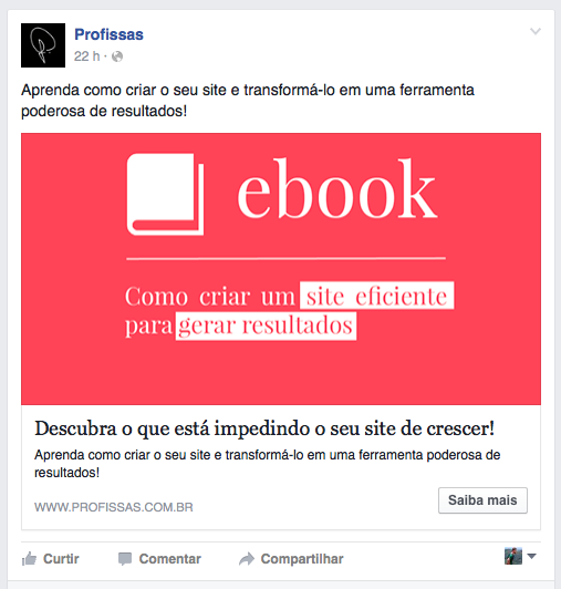 Campanha Ebook Profissas